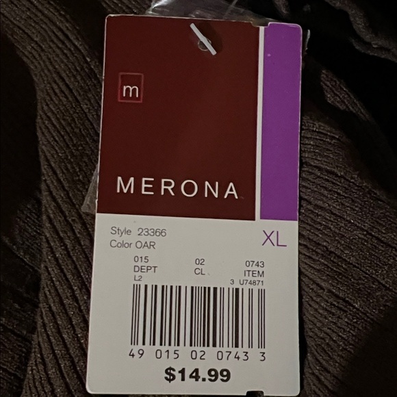 Brown Ribbed Women's Top - Picture 4 of 4